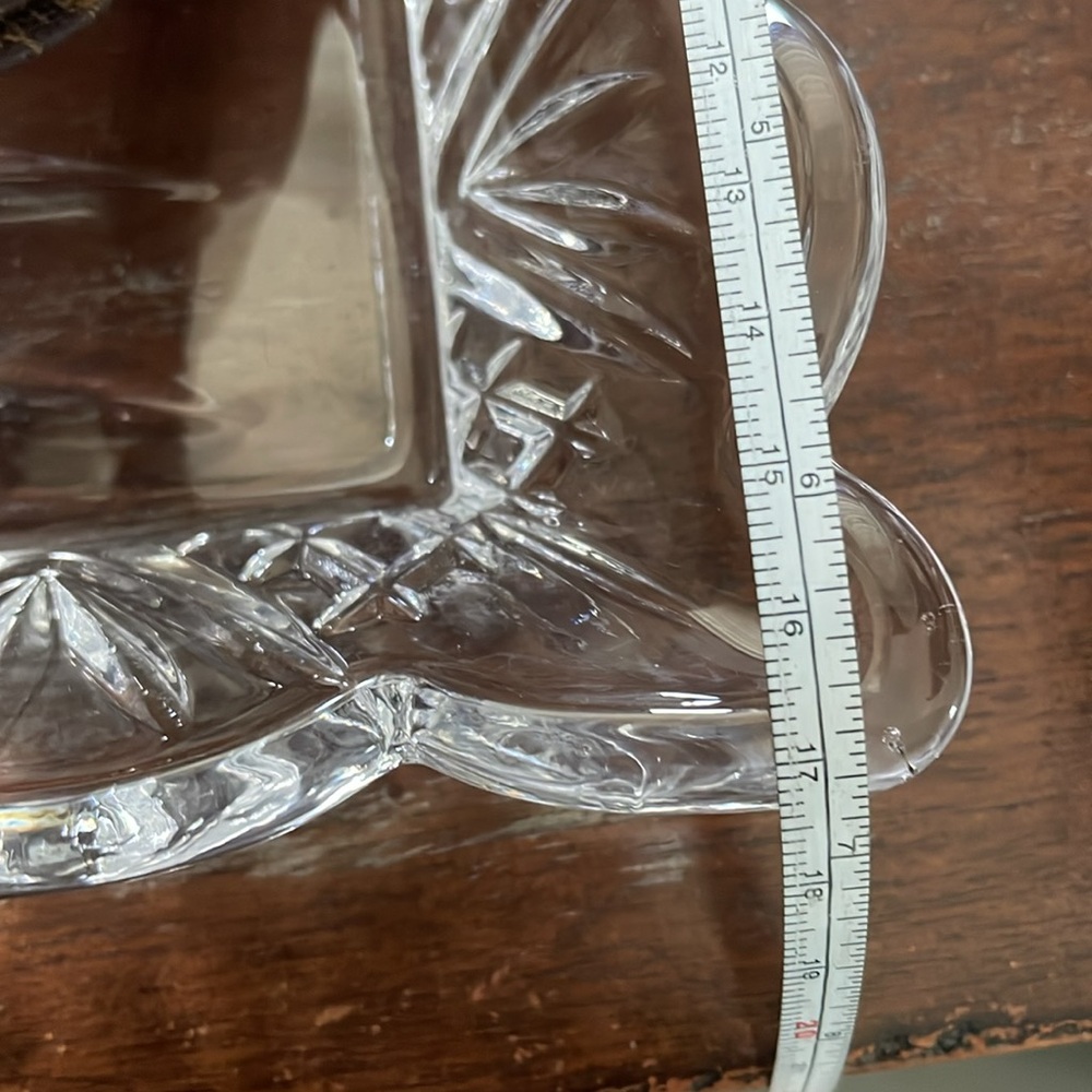 Godinger Art Dublin Clear Glass Crystal Rectangular Tray 16 3/4 x 6 3/4 x 1 1/2 - Picture 15 of 15